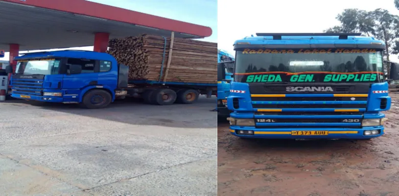SHEDA-branded delivery truck
