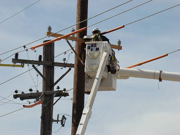 Wooden electric poles